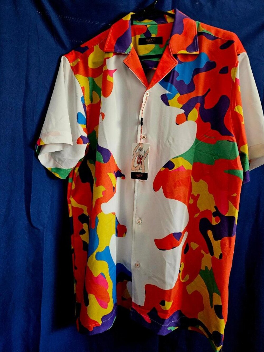 Eight-X Rorschach Button-Up Shirt